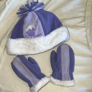 Adorable Princess Hat and Mittens Set